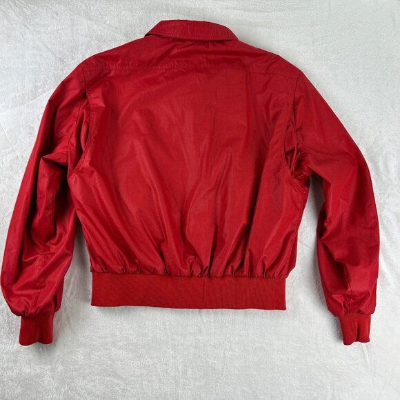 Vintage Members Only By Europe Craft Bomber Jacket Mens Size 46 1980's Red Large - Picture 7 of 10